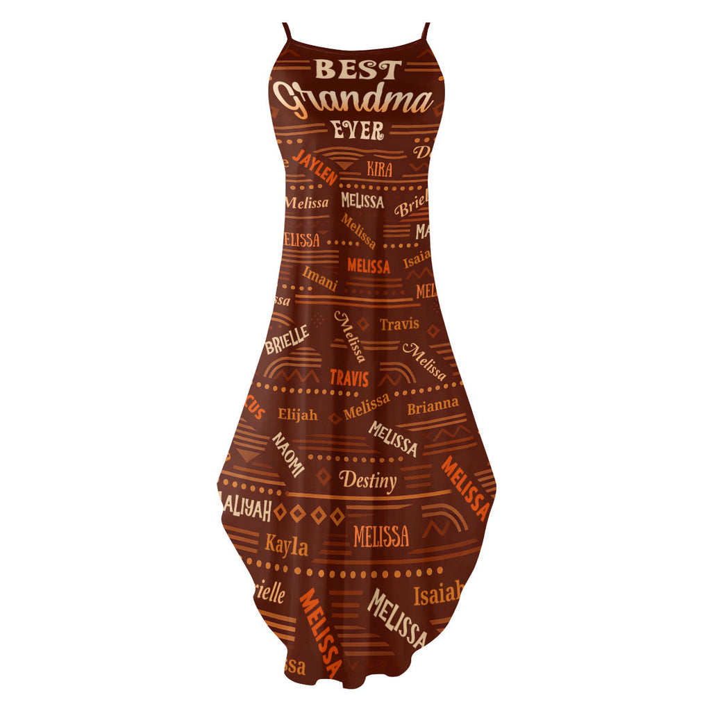 Best Grandma Ever - Personalized Maxi Dress