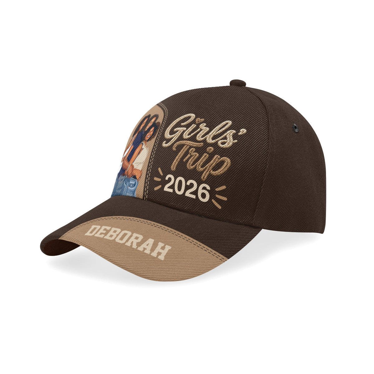 Custom Photo Poster Art Girls' Trip - Personalized Classic Cap