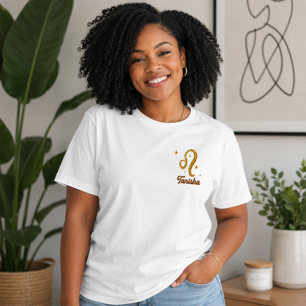 Zodiac Magic  - Personalized T-shirt With Front Back Design