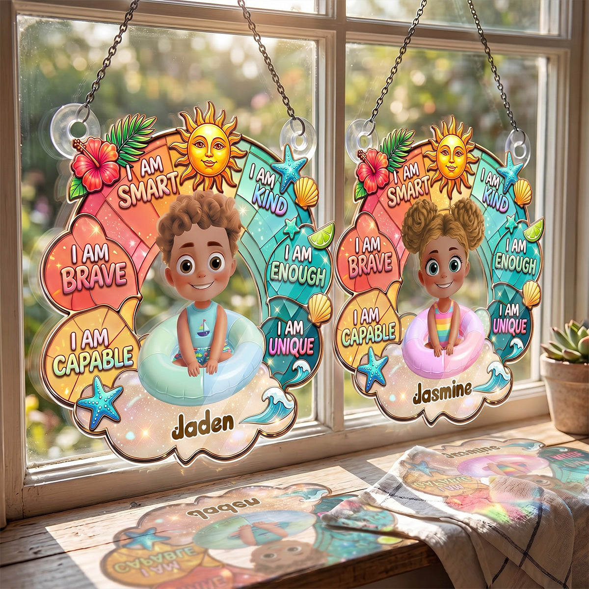 I Am Smart - Personalized Acrylic Suncatcher