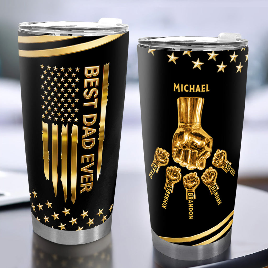 Best Dad Ever - Personalized Stainless Steel Tumbler