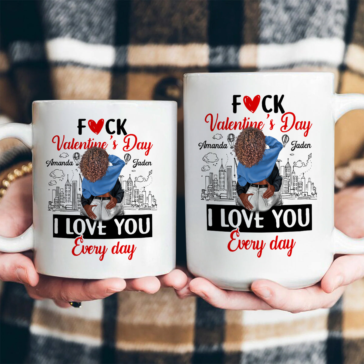 I Love You Every Day - Personalized Ceramic Coffee Mug