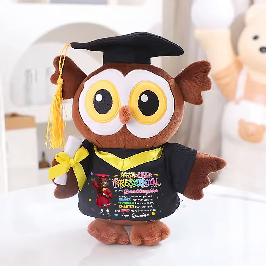 Preschool Kindergarten Graduation - Personalized Graduation Owl