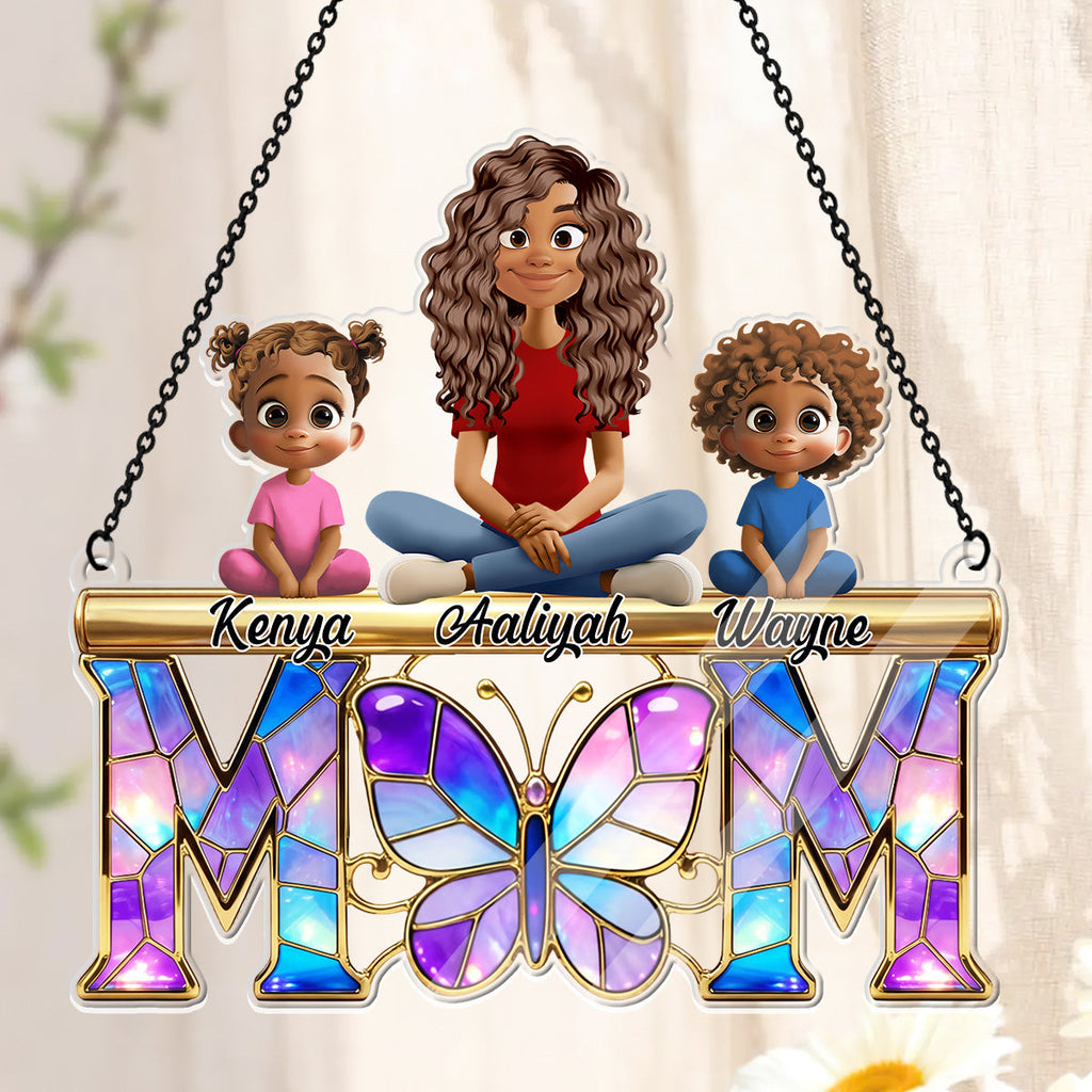 Butterfly Mom - Personalized Acrylic Suncatcher