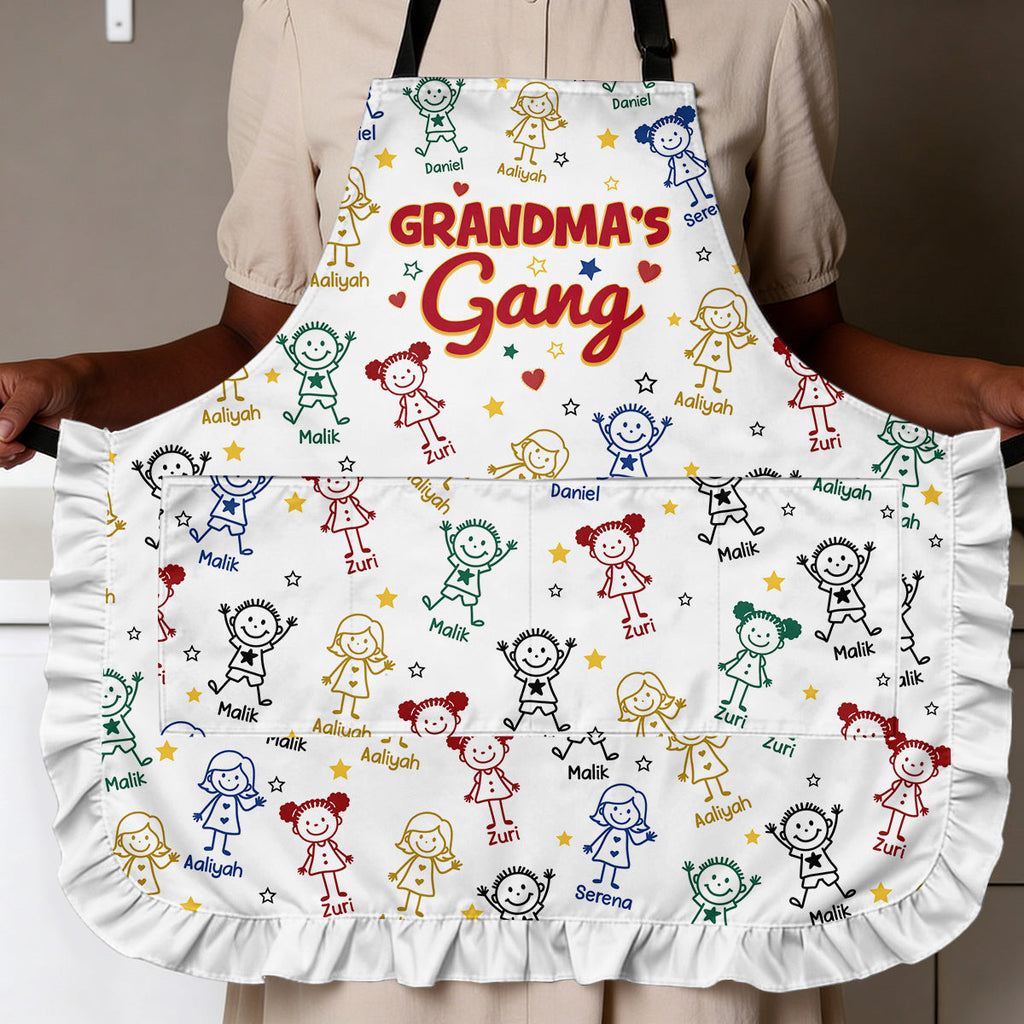Grandma's Gang - Personalized Ruffled Apron