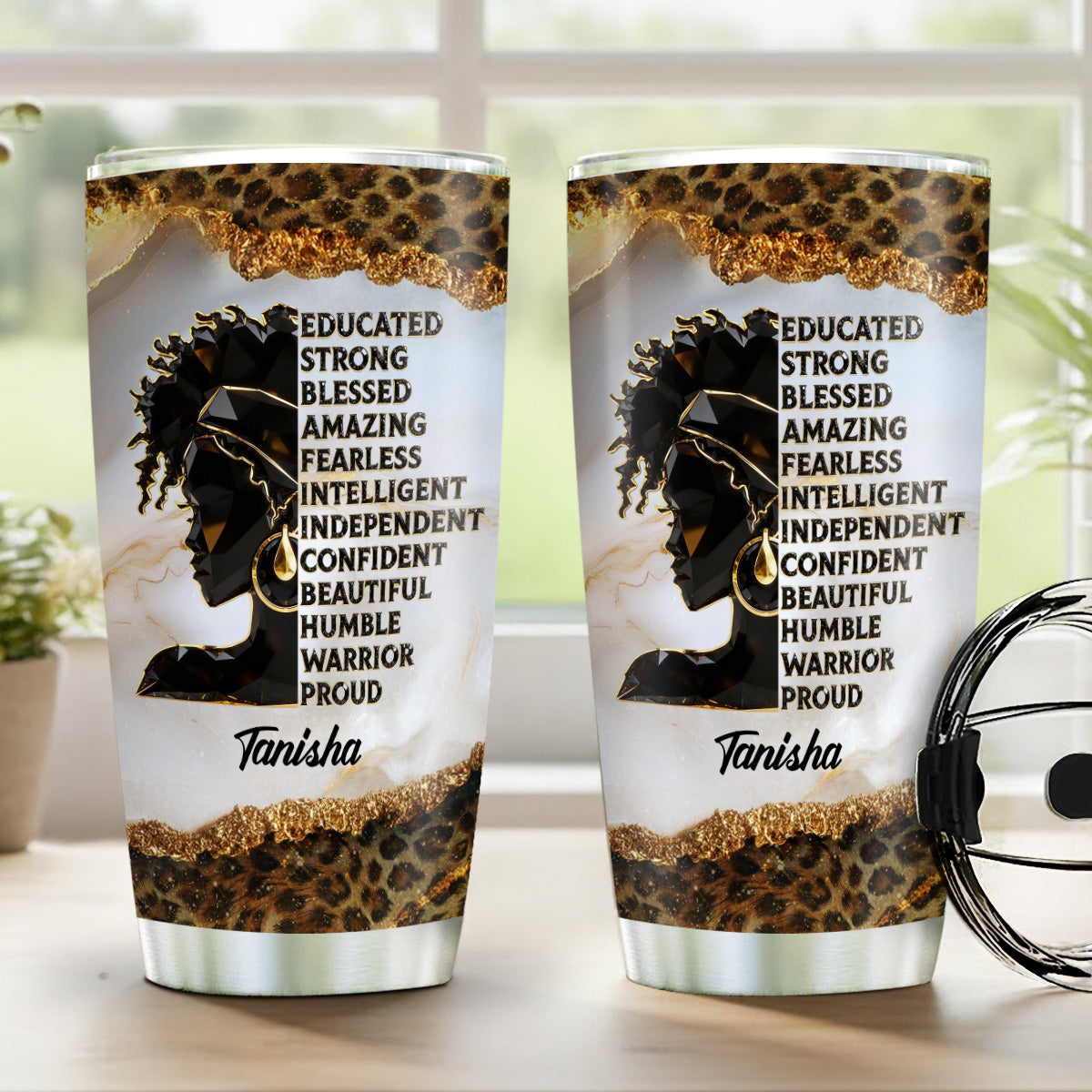 Black And Proud - Personalized Stainless Steel Tumbler