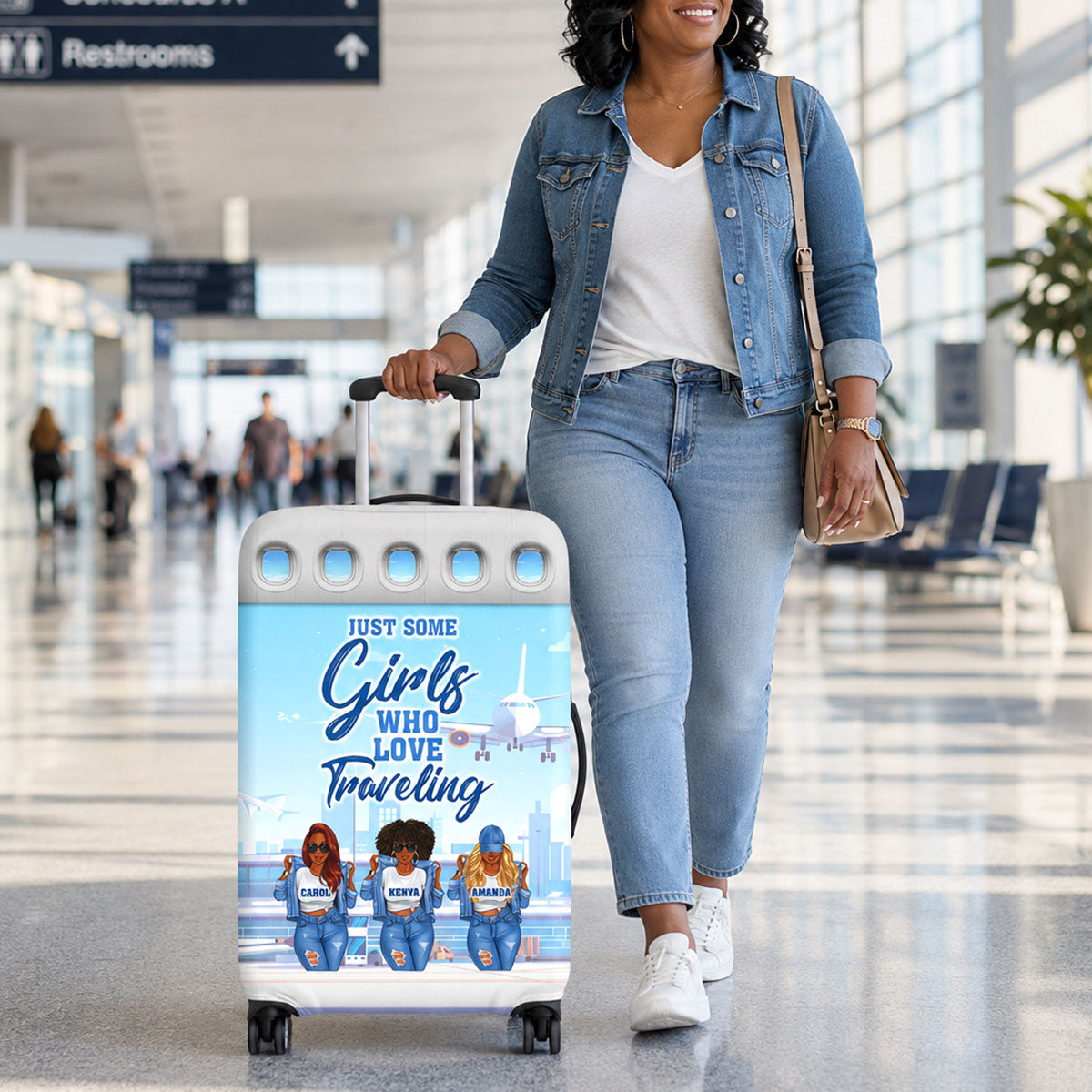 Just Some Girls Who Love Traveling - Personalized Luggage Cover