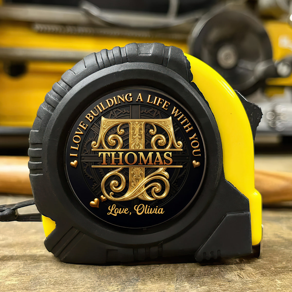I Love Building A Life With You - Personalized Tape Measure