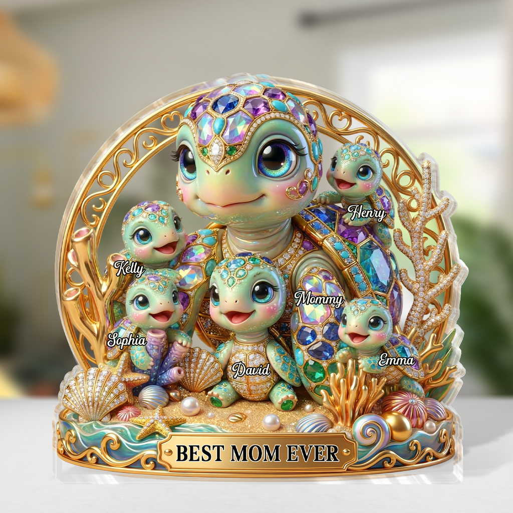 Best Mom Ever - Personalized Custom Shaped Acrylic Plaque