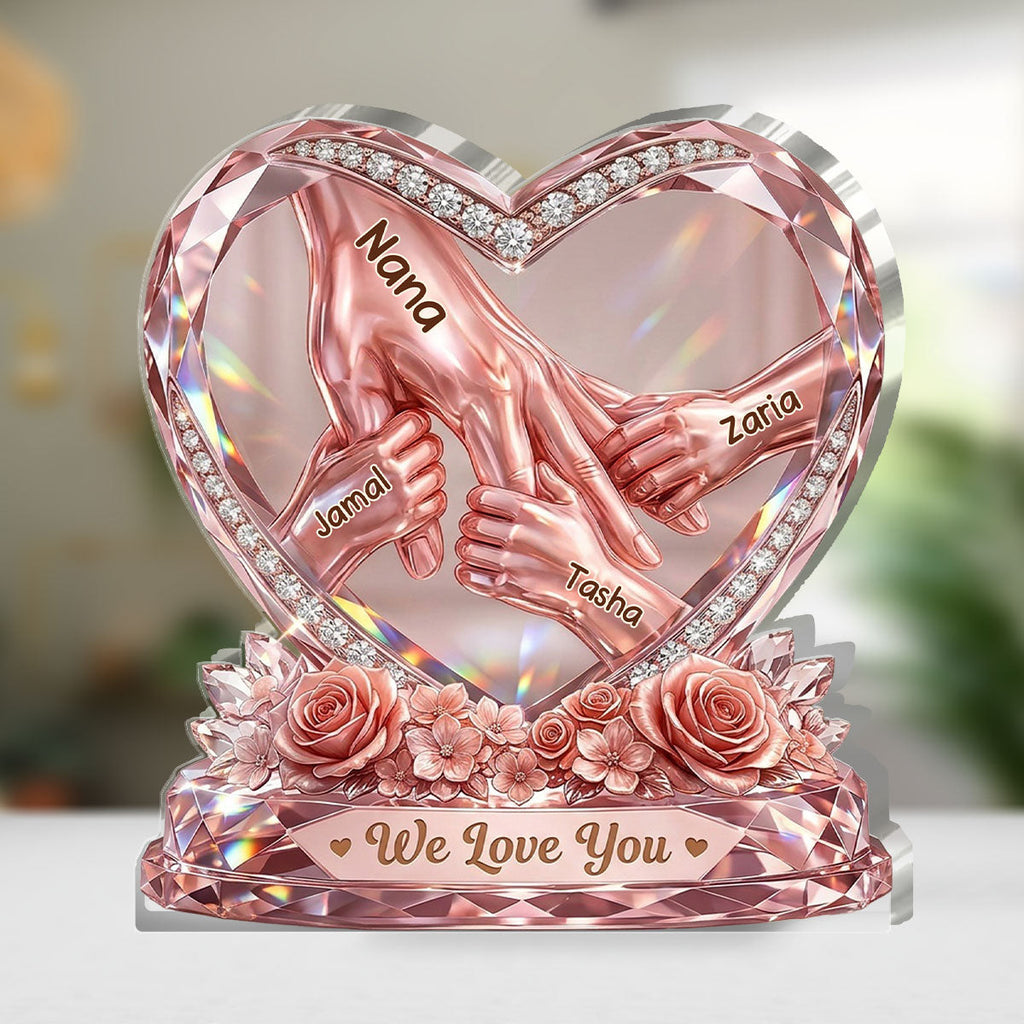 Hold Your Hand Forever - Personalized Custom Shaped Acrylic Plaque