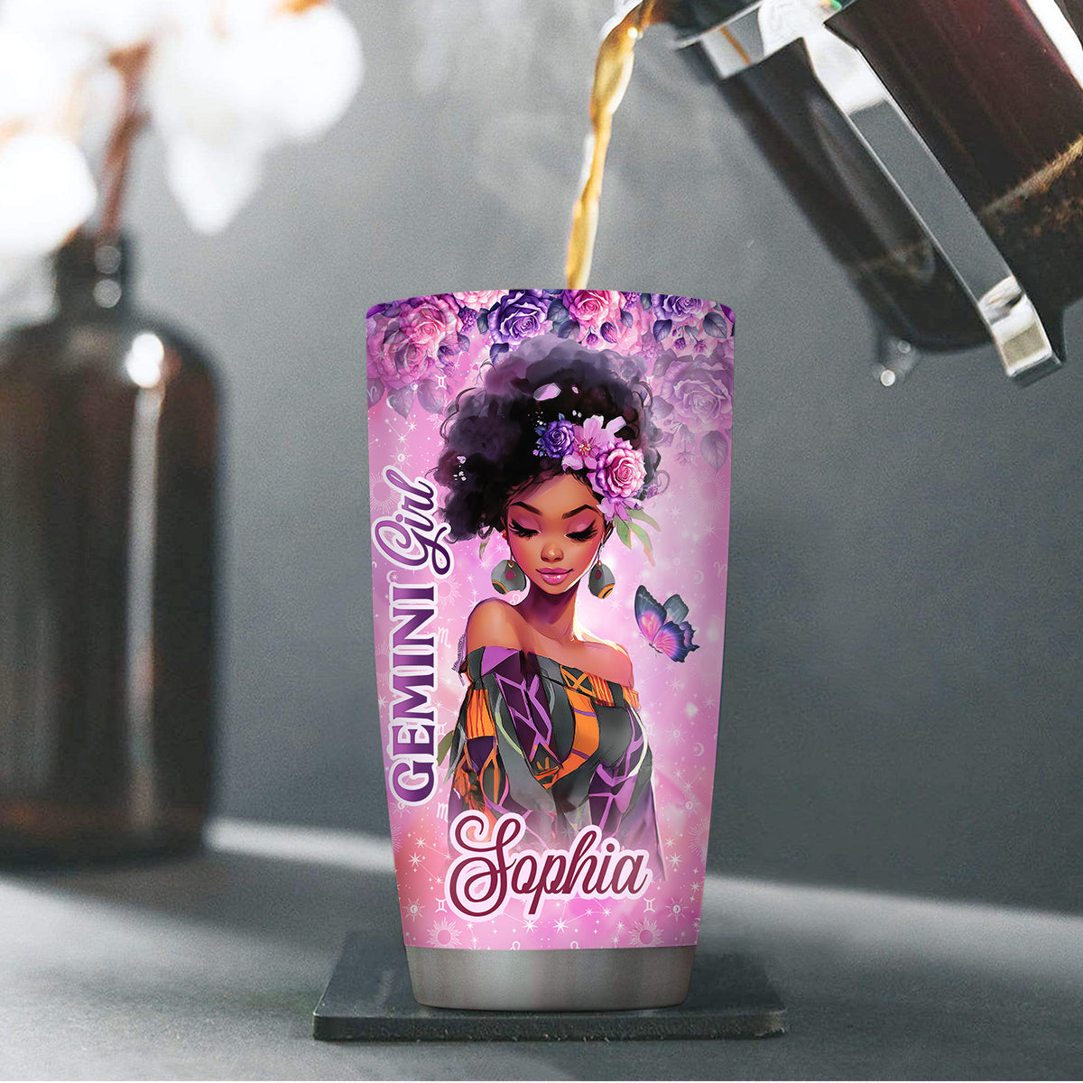 She Knows More Than She Says - Personalized Stainless Steel Tumbler