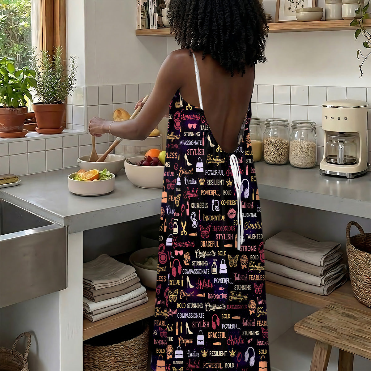 Month Girl - Personalized Backless Cami Maxi Dress