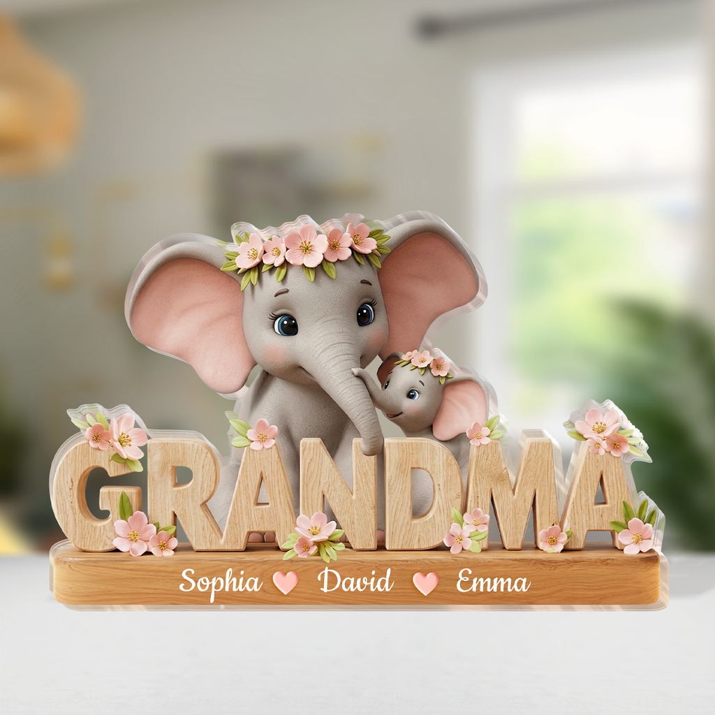 Best Mommy Ever - Personalized Custom Shaped Acrylic Plaque
