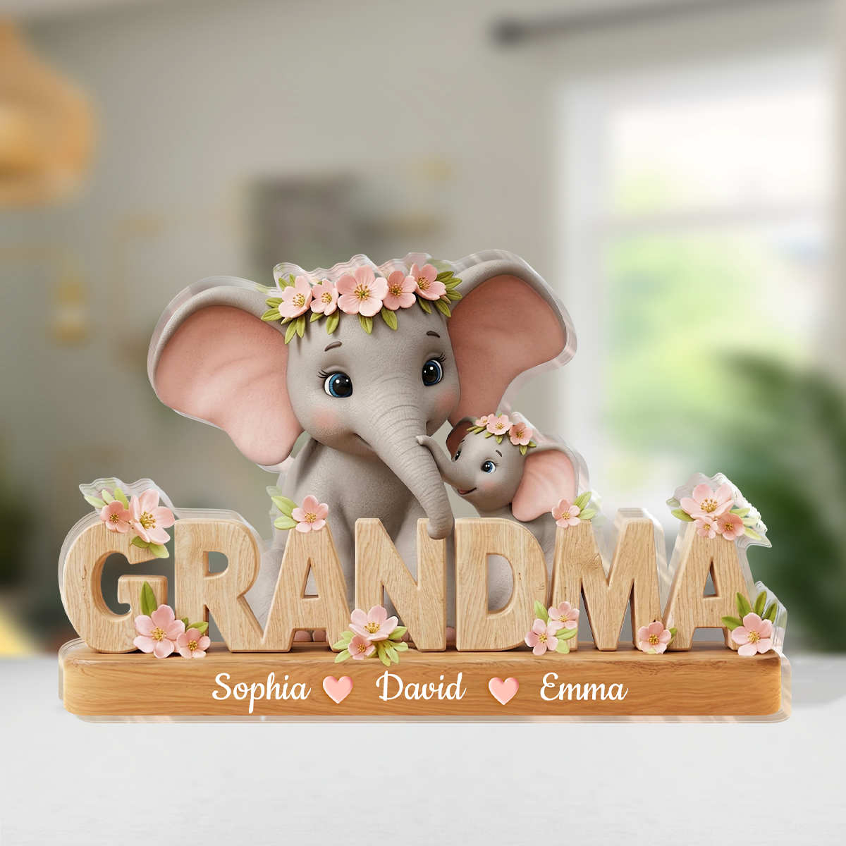 Best Mommy Ever - Personalized Custom Shaped Acrylic Plaque