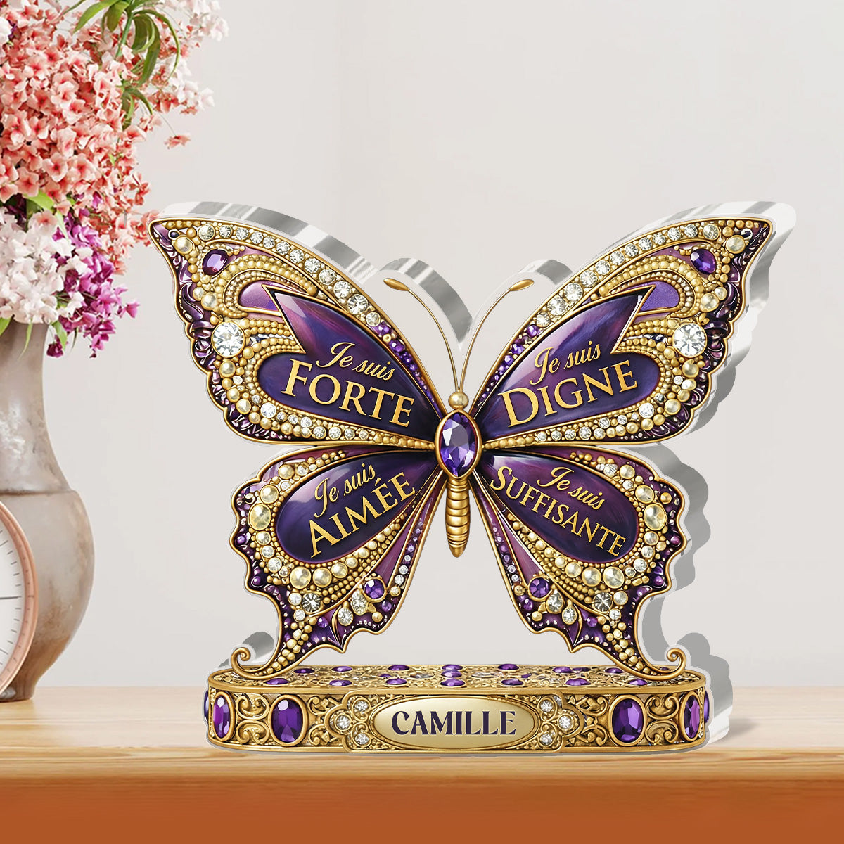 Je suis forte - Personalized Custom Shaped Acrylic Plaque