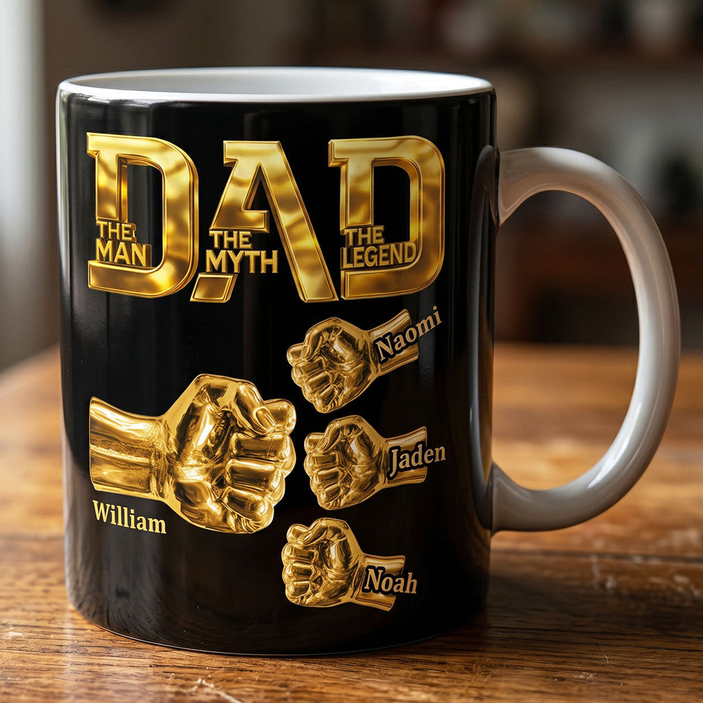 Dad The Man The Myth The Legend - Personalized Ceramic Coffee Mug