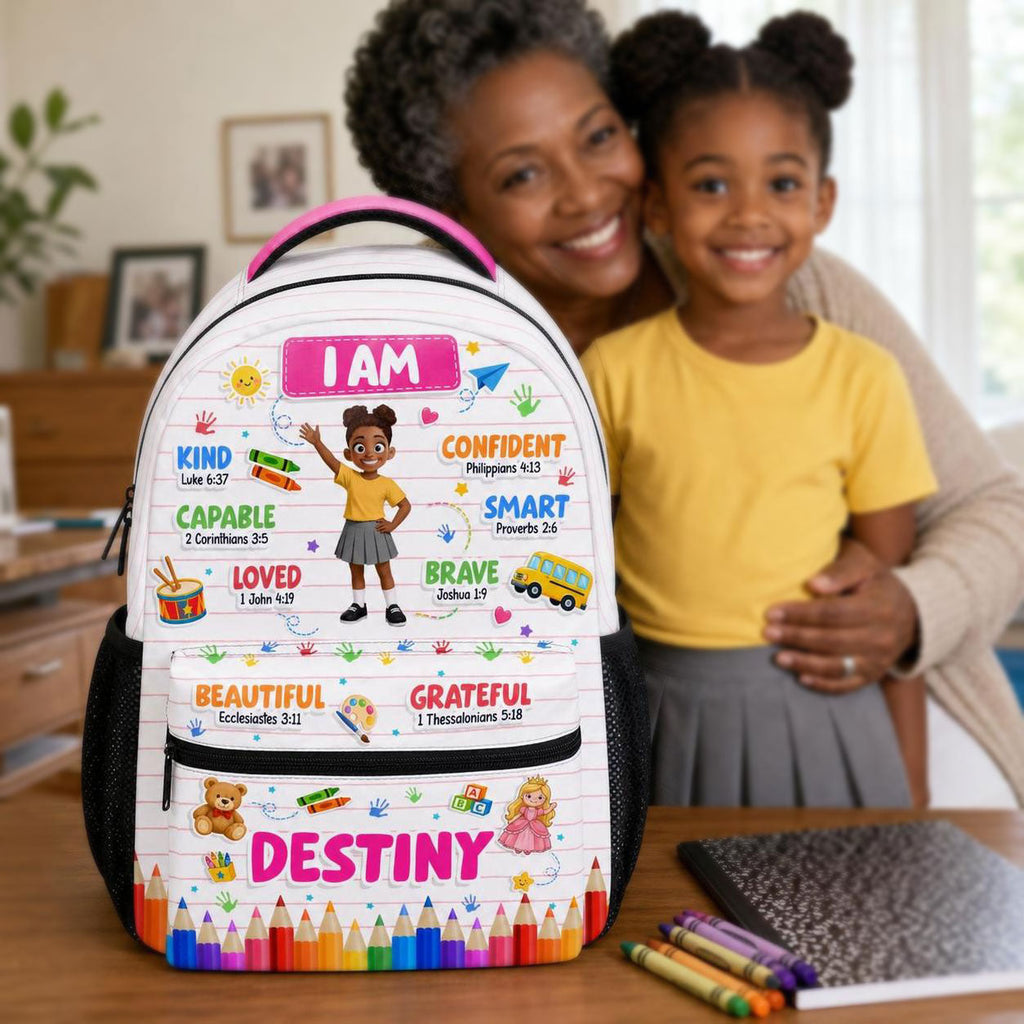 Kid Affirmations Back To School Gift For Kids - Personalized Backpack