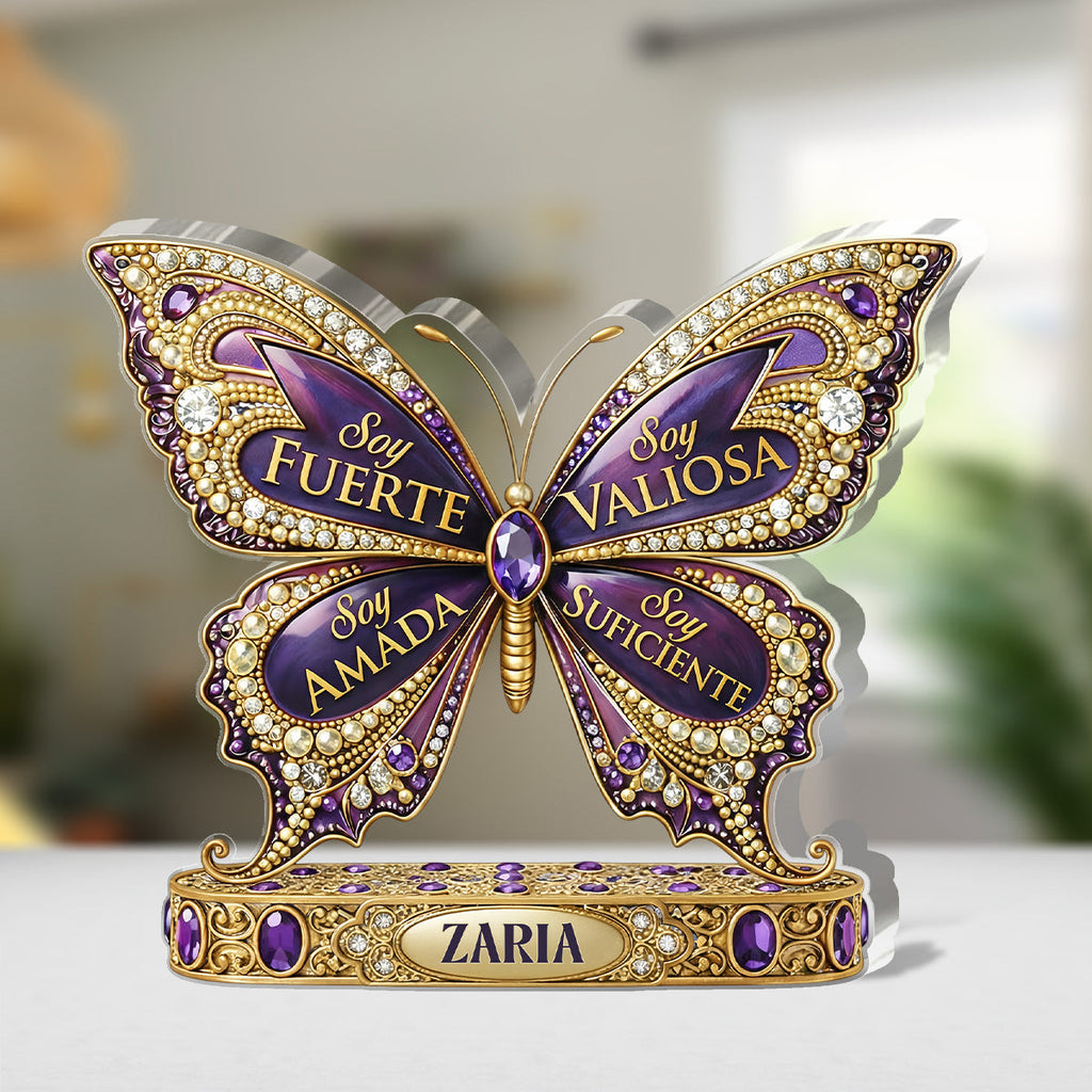 Soy Fuerte - Personalized Custom Shaped Acrylic Plaque