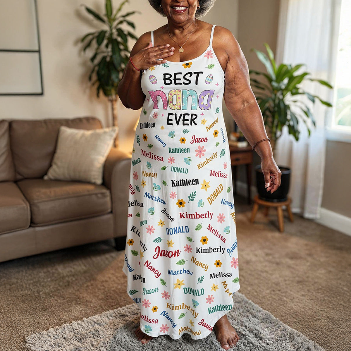 Best Nana Ever - Personalized Maxi Dress