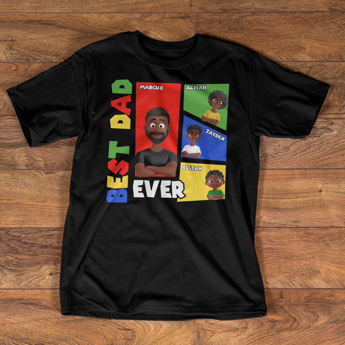Best Dad Ever - Personalized 2D Unisex T-shirt