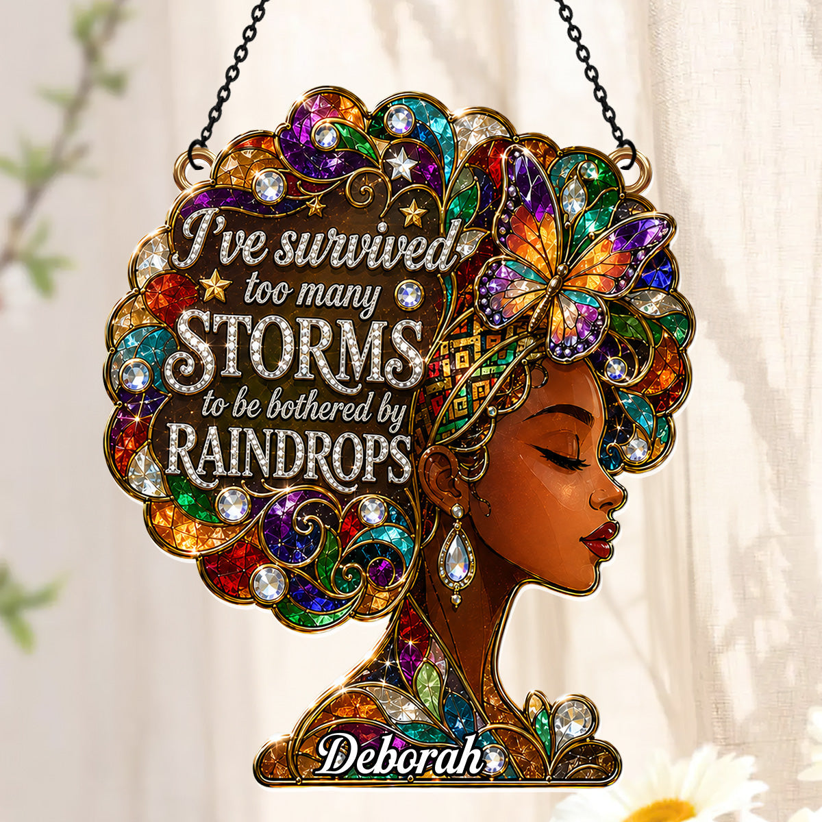 I've Survived Too Many Storms  - Personalized Acrylic Suncatcher