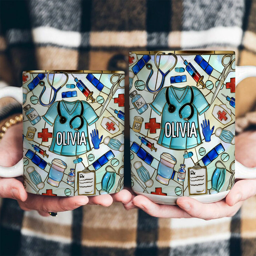 Best Gift For Nurse - Personalized Ceramic Coffee Mug