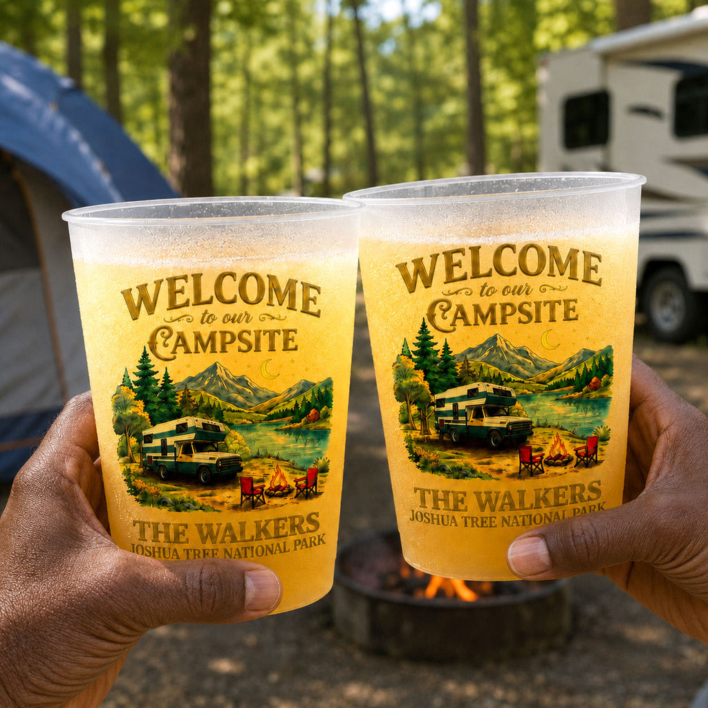 Happy Camper For Life - Personalized Cups