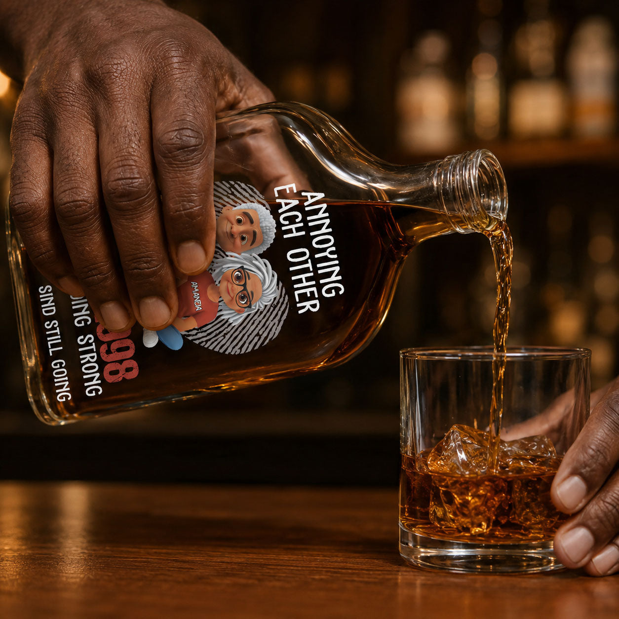 Annoying Each Other For Many Years Still Going Strong - Personalized Whiskey Bottle
