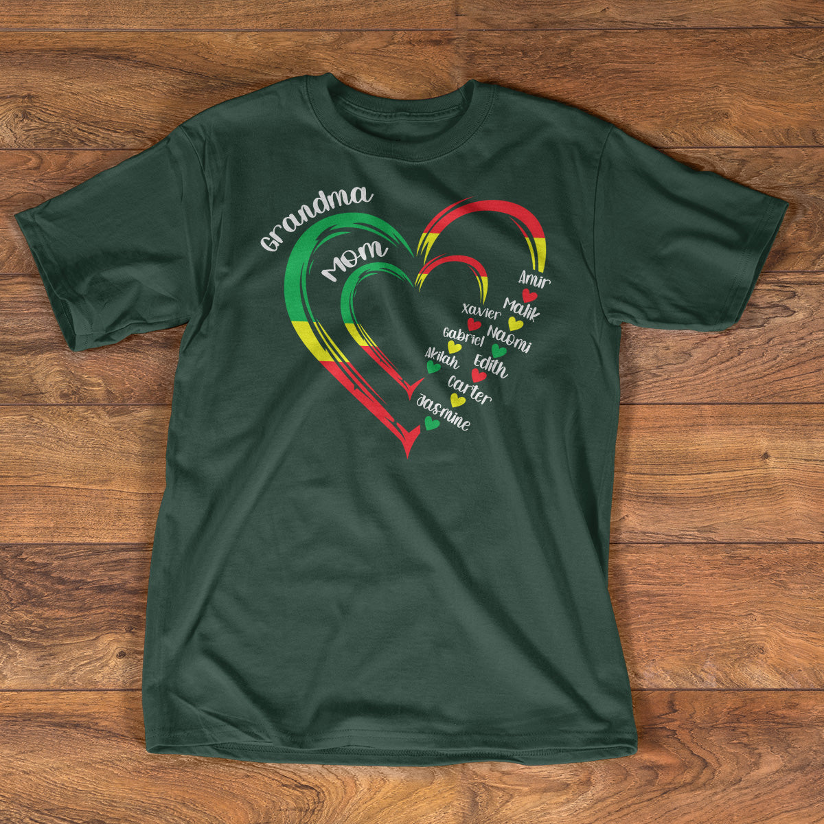 Heart In Heart - Personalized 2D Unisex T-shirt