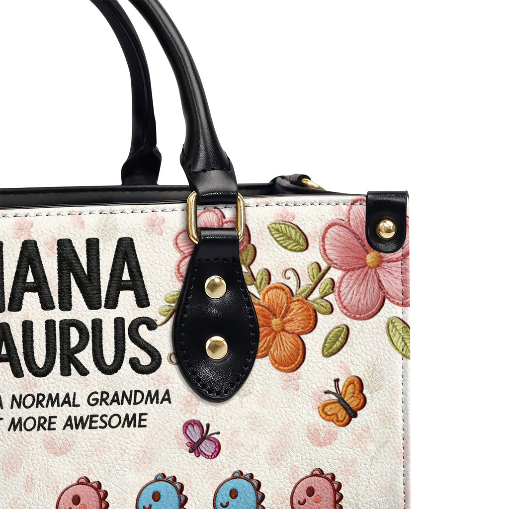Nanasaurus - Personalized Leather Handbag