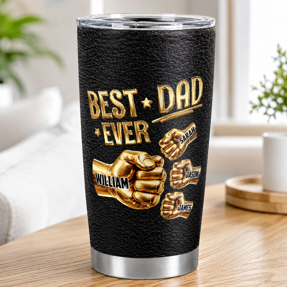 Best Dad Ever - Personalized Stainless Steel Tumbler