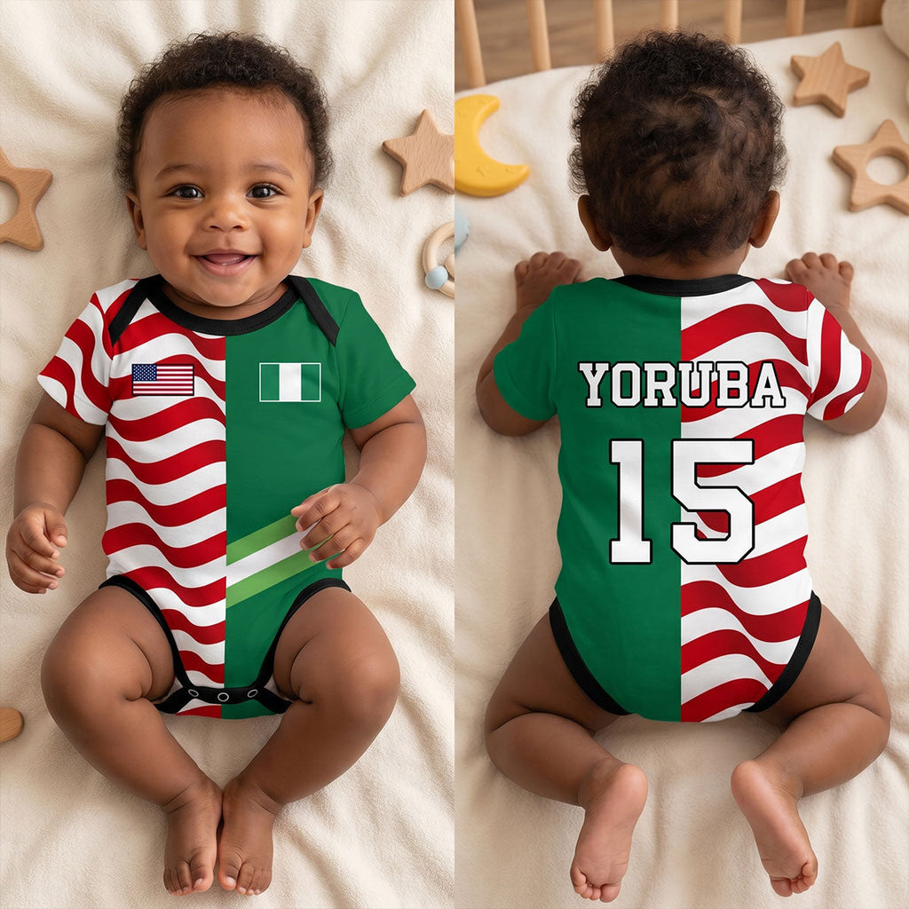 Little Soccer Fan Two Teams Version - Personalized All Over Print Onesie