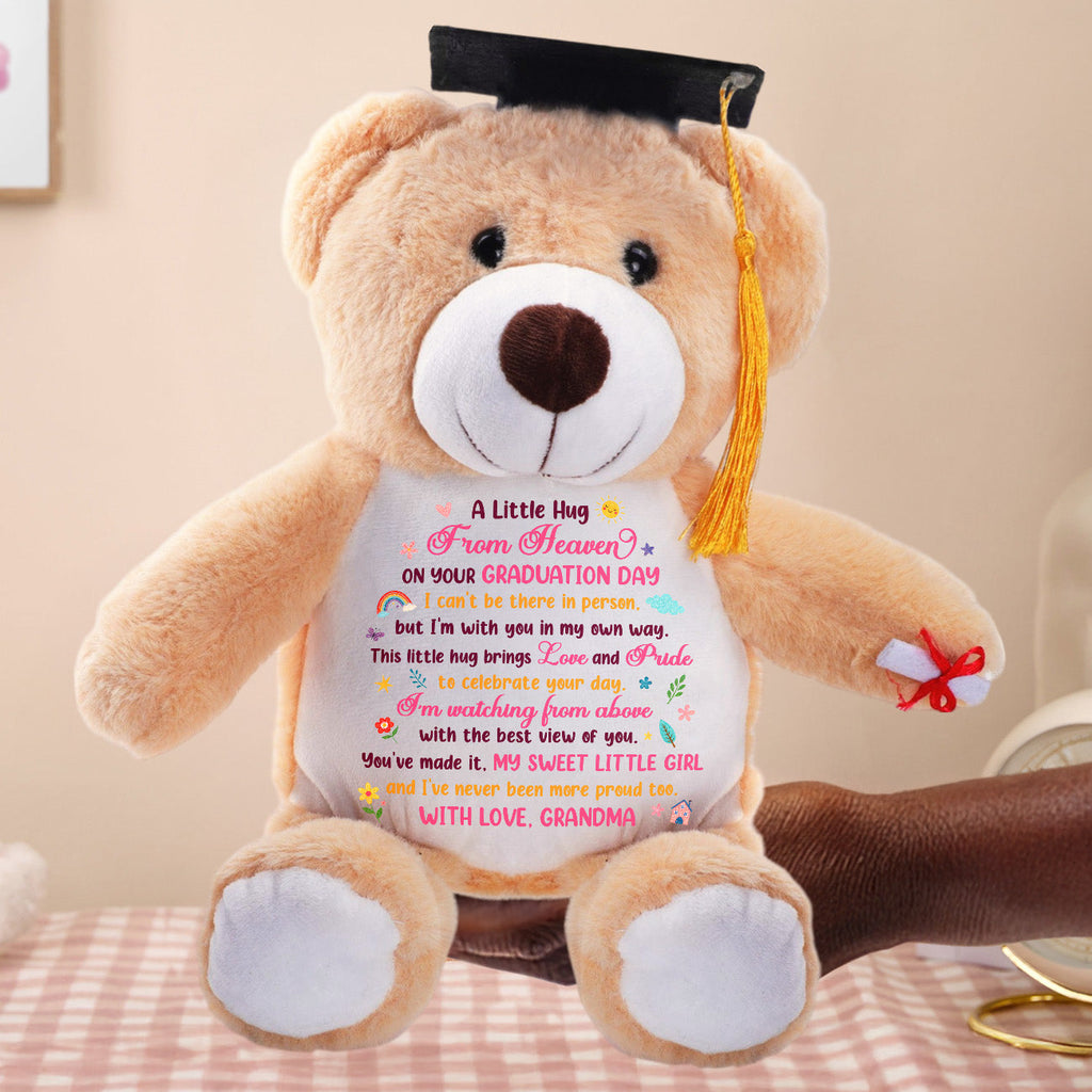 A Little Hug From Heaven - Personalized Graduation Teddy Bear