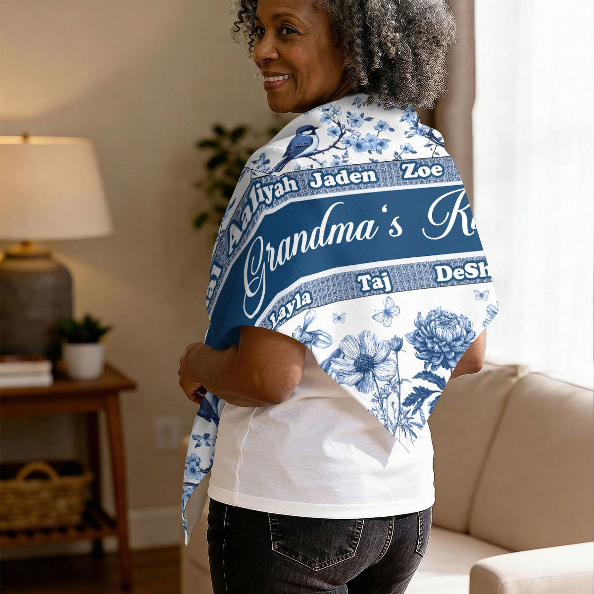 Grandma's Kisses - Personalized Shawl Wrap