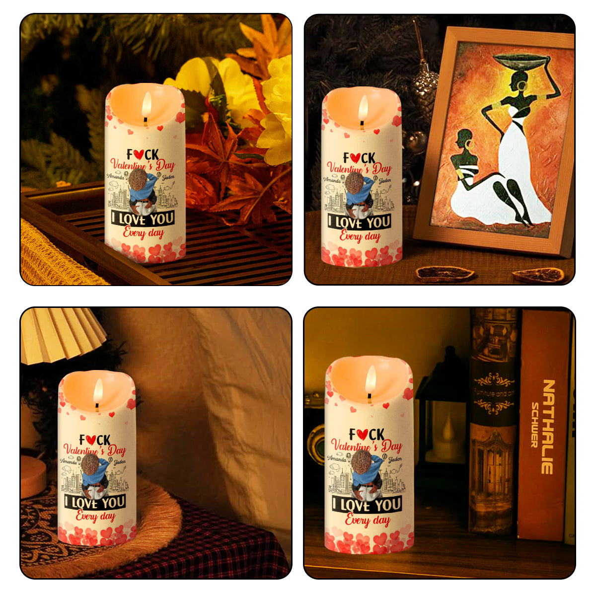 I Love You Every Day - Personalized Flameless LED Candle