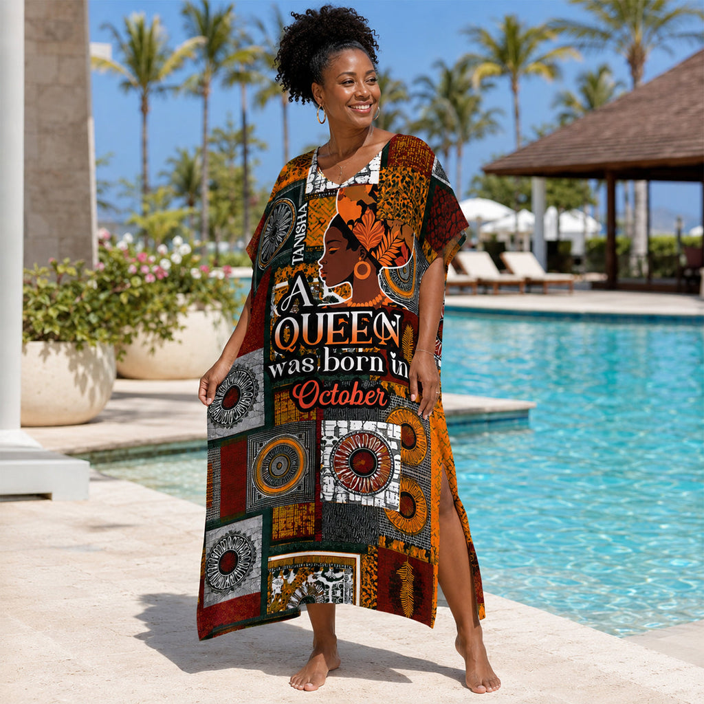 A Beautiful Queen - Personalized Kaftan Dress