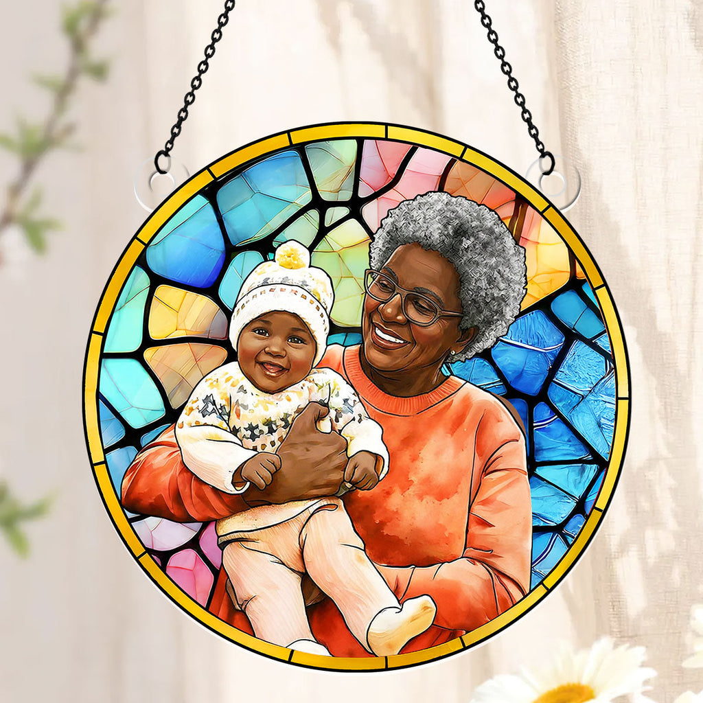 Family Custom Photo - Personalized Acrylic Suncatcher