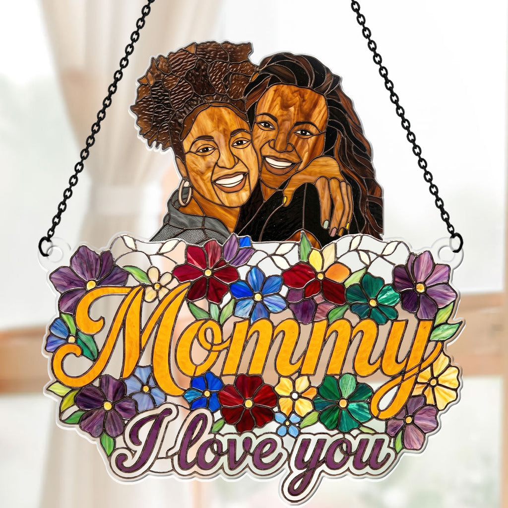 I Love You Flower Garden - Personalized Acrylic Suncatcher
