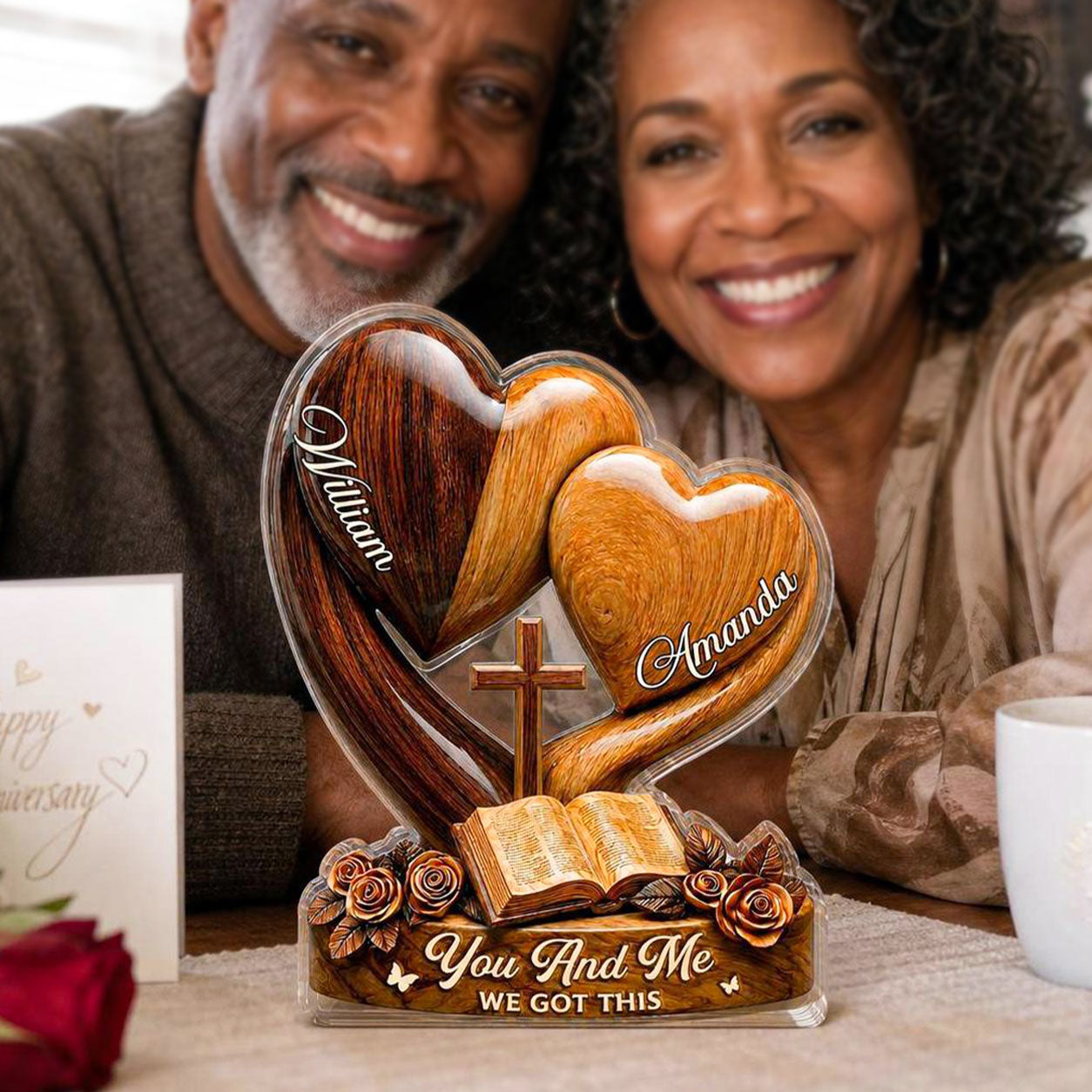 You And Me We Got This - Personalized Custom Shaped Acrylic Plaque