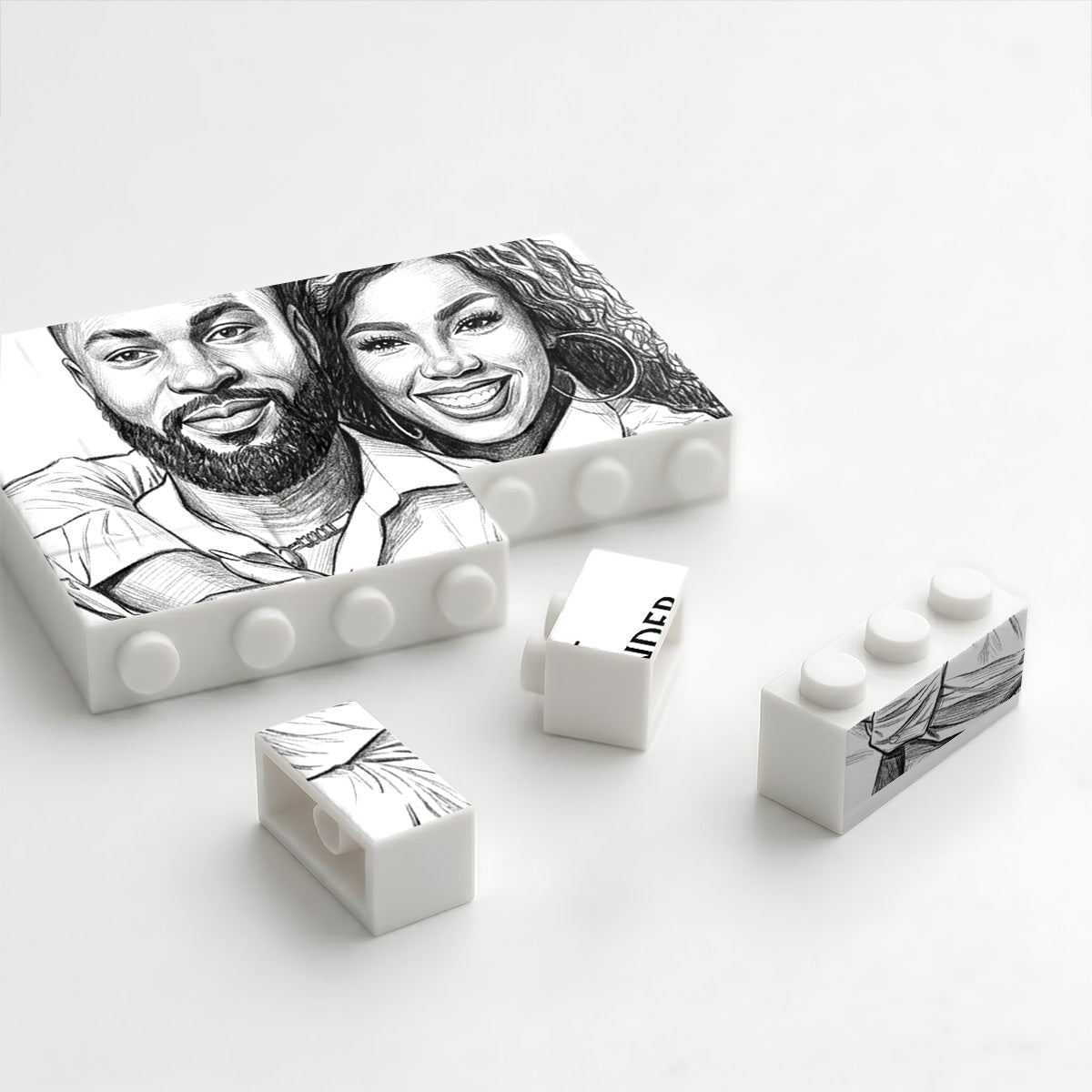 I Love You Now And Always - Personalized Building Brick Puzzle