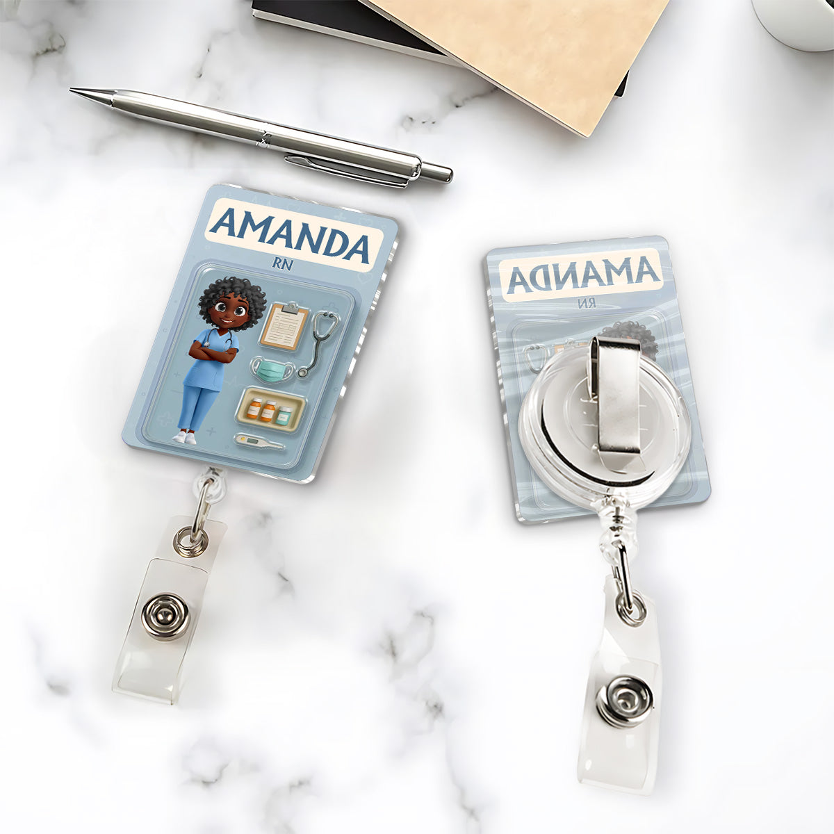 Nurse Life - Personalized Acrylic Badge Reel