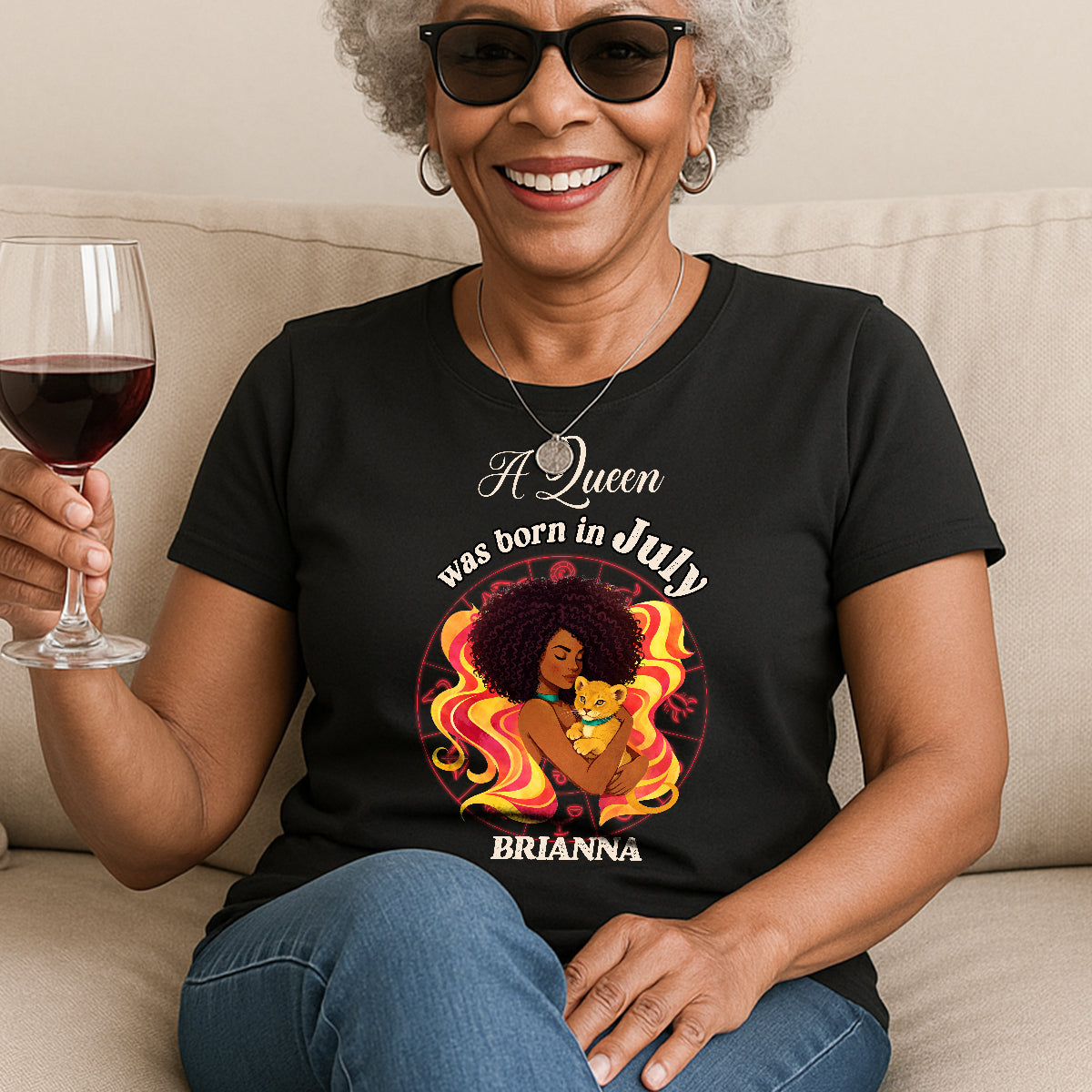 A Beautiful Queen - Personalized 2D Unisex T-shirt
