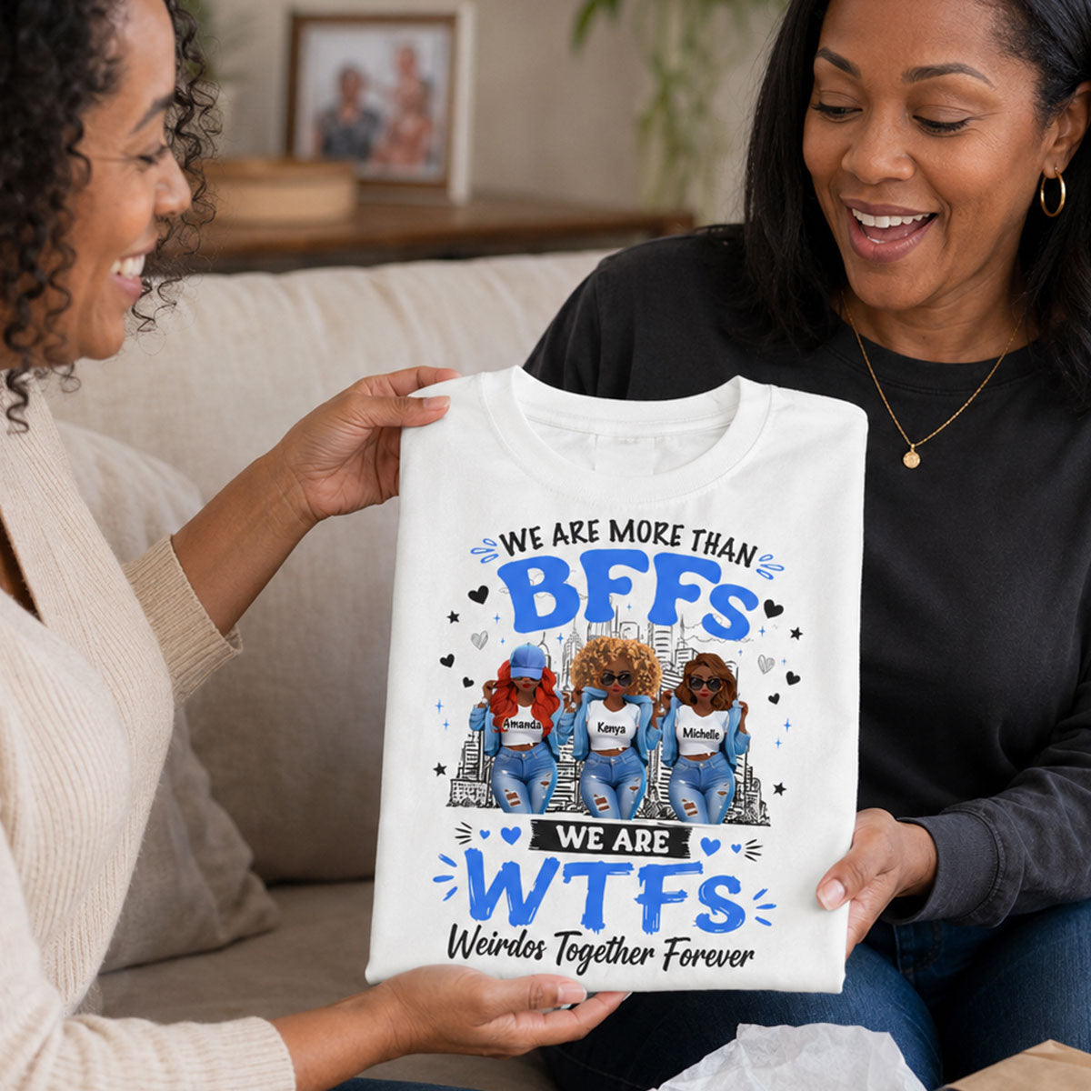 Weirdos Together Forever Gift For Bestie - Personalized 2D Unisex T-shirt