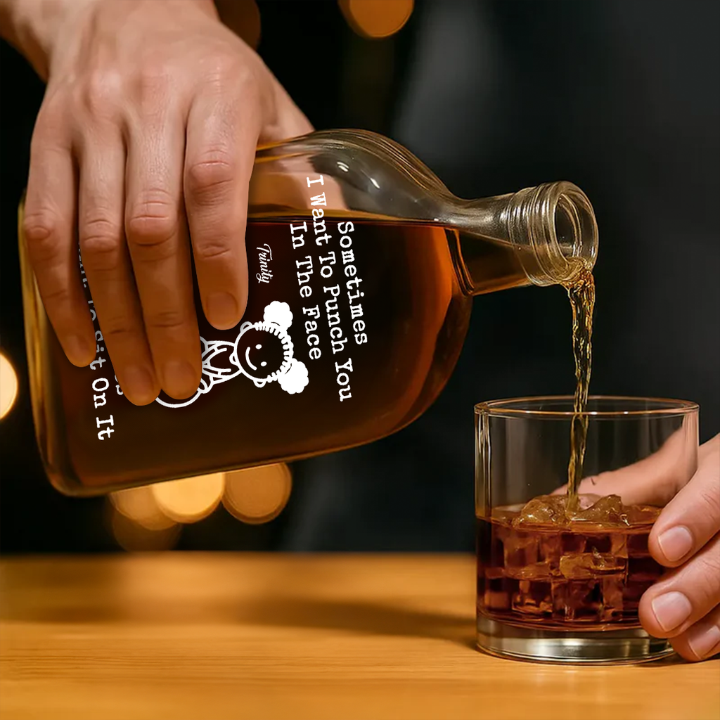 I Want To Sit On It - Personalized Whiskey Bottle
