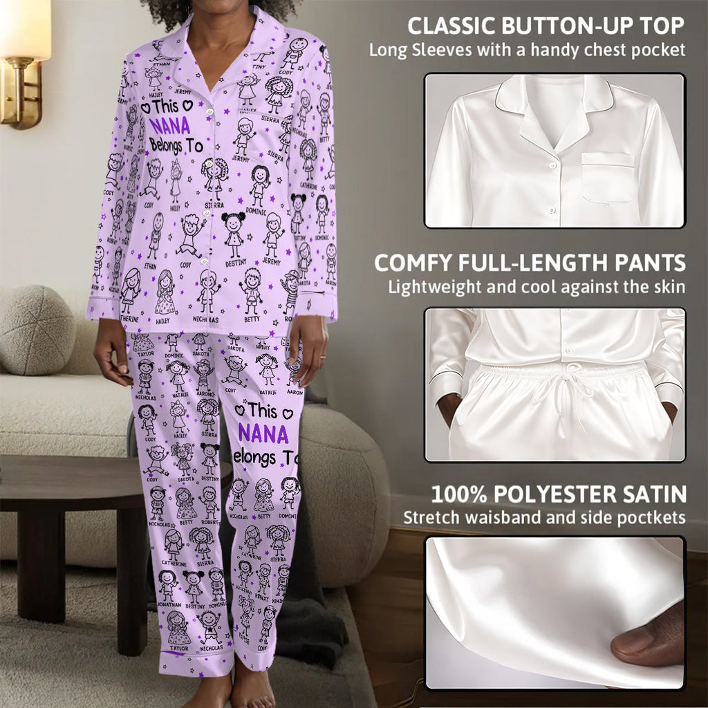 Best Nana Ever - Personalized Satin PJM Set