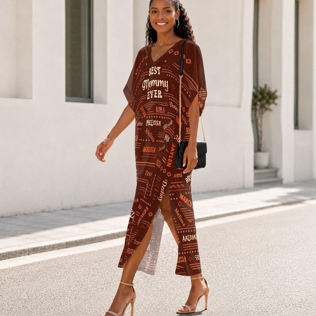 Best Grandma Ever - Personalized Kaftan Dress