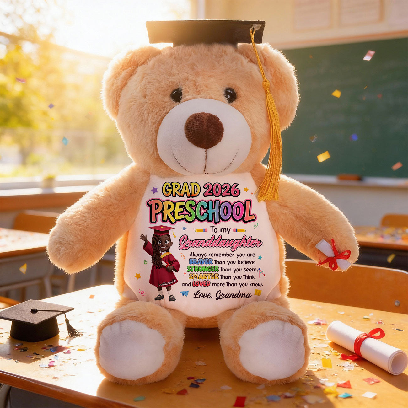 Preschool Kindergarten Graduation - Personalized Graduation Teddy Bear