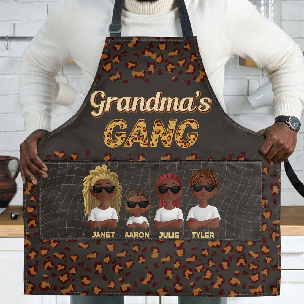 Grandma's Gang - Personalized Apron With Pocket