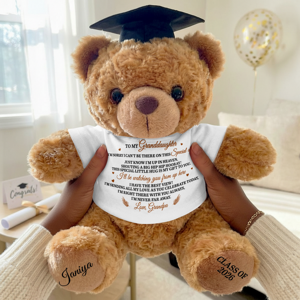 I'm Sending My Love As You Celebrate - Personalized Graduation Bear With Card