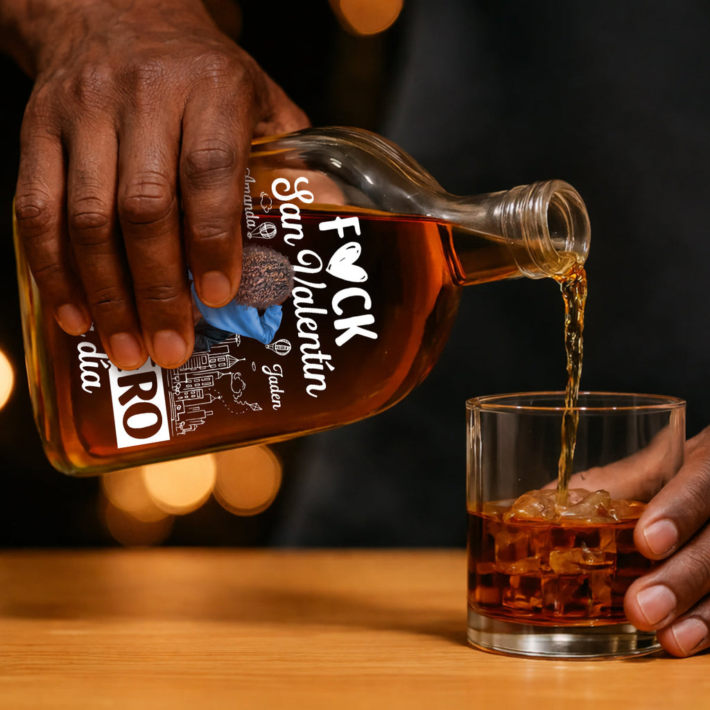 Te Quiero Cada Día - Personalized Whiskey Bottle